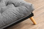 Atelier Del Sofa Saki - Sofá cama de 3 plazas, Gris claro